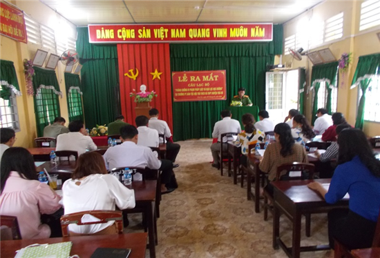 Ra mắt Câu lạc bộ “Phòng chống vi phạm pháp luật và bạo lực học đường” tại Trường Phổ thông dân tộc nội trú THCS-THPT Trà Cú