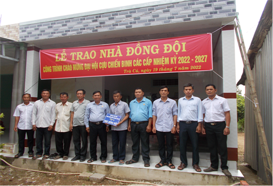 Hội Cựu chiến binh huyện Trà Cú: Trao Nhà đồng đội cho hội viên khó khăn về nhà ở