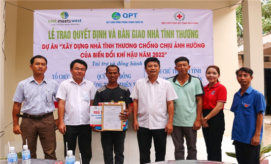 Hội Chữ thập đỏ tỉnh Trà Vinh: Bàn giao 04 căn nhà tình thương cho hộ nghèo  