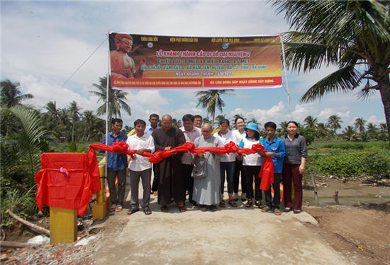 Hội LHPN tỉnh Trà Vinh: Khánh thành cầu giao thông nông thôn tại xã Hàm Tân