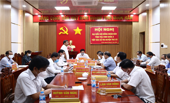 Đại biểu Hội đồng nhân dân tỉnh khóa X: Tiếp xúc cử tri huyện Trà Cú bằng hình thức trực tuyến