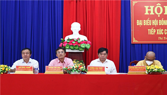 Đại biểu HĐND huyện Trà Cú (khóa XII): Tiếp xúc cử tri thị trấn Trà Cú