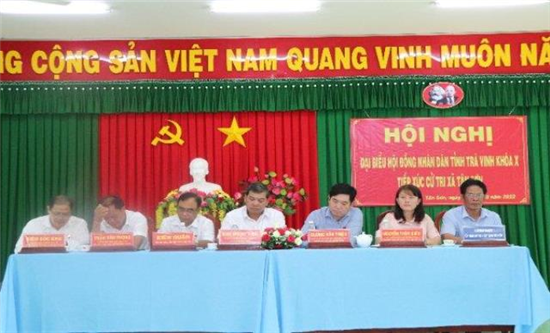 Đại biểu HĐND tỉnh khóa X, nhiệm kỳ 2021-2026, đơn vị huyện Trà Cú: Tiếp xúc cử tri xã Tân Sơn