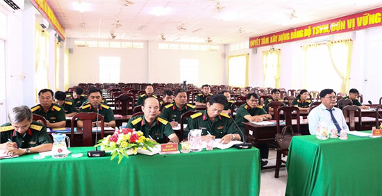 Đảng ủy Quân sự huyện Trà Cú: Tổ chức Hội nghị sơ kết giữa nhiệm kỳ 2020 – 2025