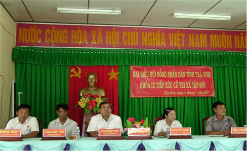 Đại biểu HĐND tỉnh Trà Vinh: Tiếp xúc cử tri xã Tân Sơn, Tập Sơn
